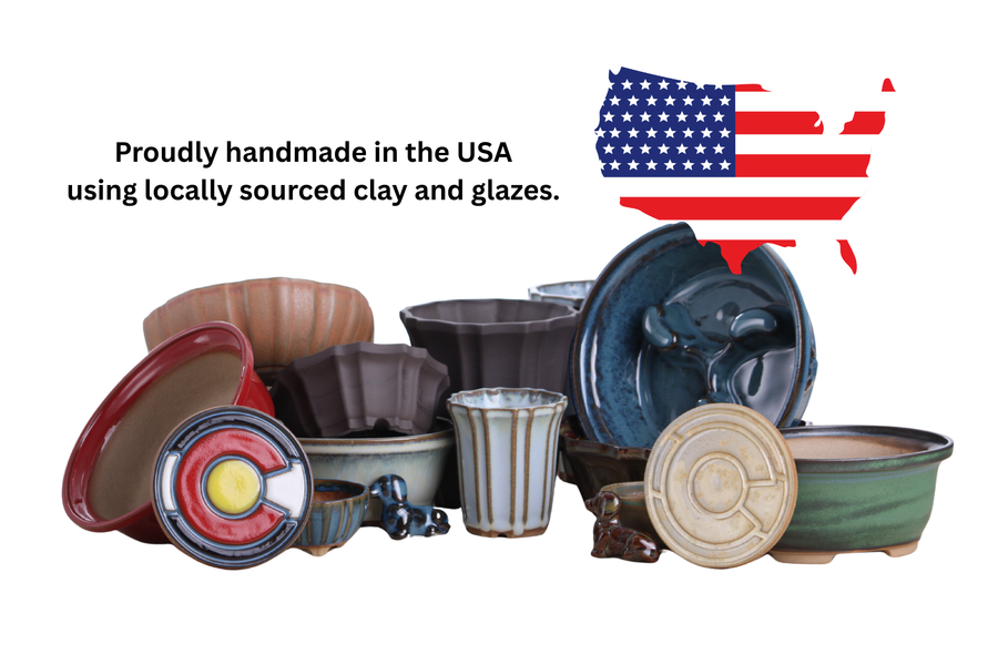 Made in USA information for Willow Bonsai Ceramics stoneware