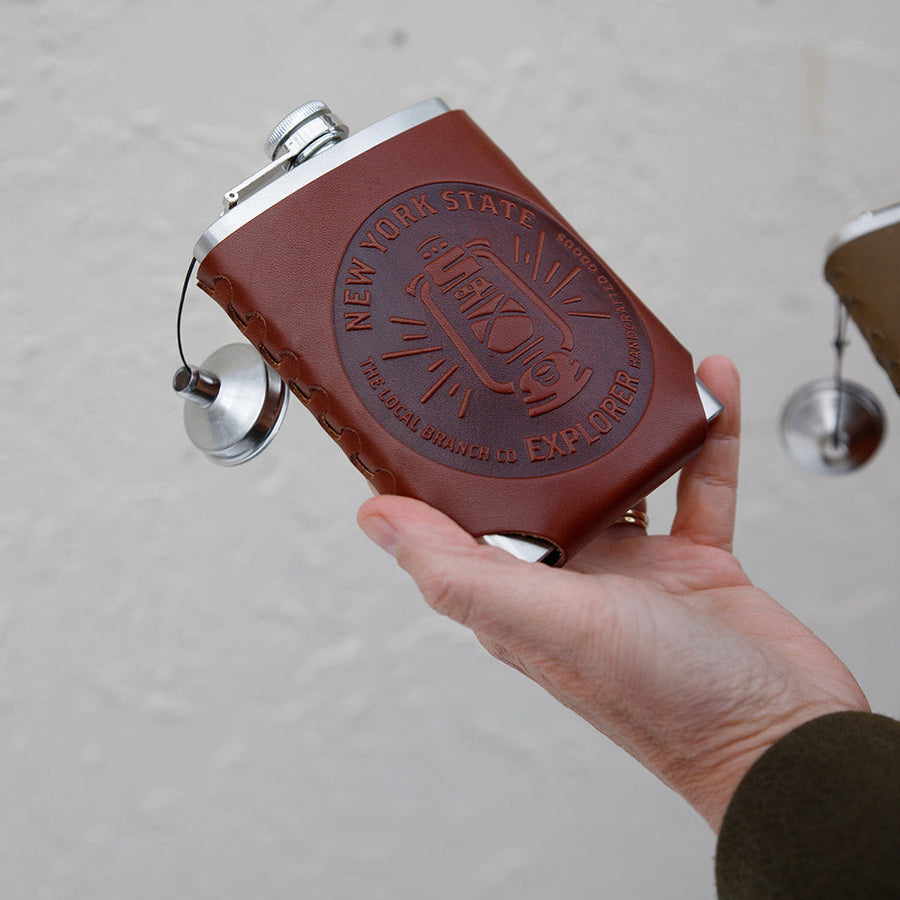 Leather Wrapped Flask