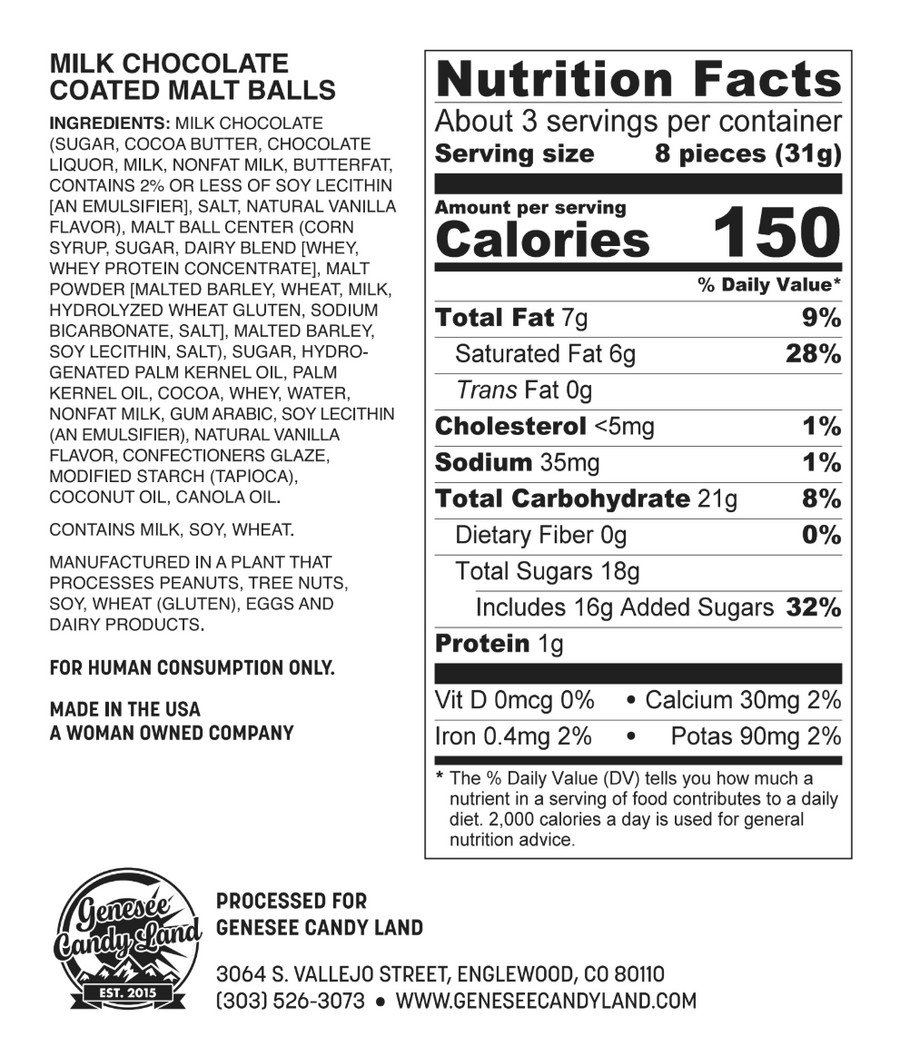 Bison Nuggets (Chocolate Covered Malt Balls)