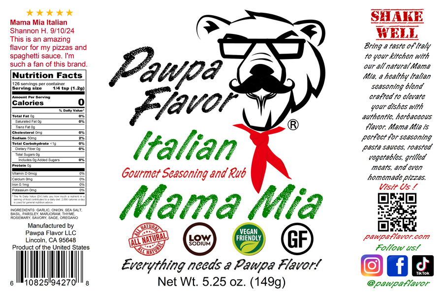Pawpa Flavor Mama Mia Italian Seasoning