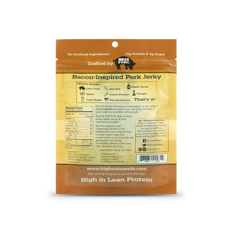 Craft Pork Jerky Sample - 1 pack of each flavor (3 total) by Big Fork Brands