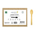 Master Case of Holy City Straw Company Wrapped Bamboo Dessert Spoons 8000 disposable spoons