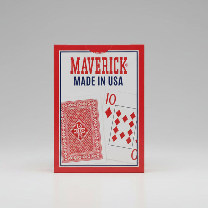 Maverick Playing Cards Brick (12 Decks, Red & Blue) – Jumbo Index – Made in USA