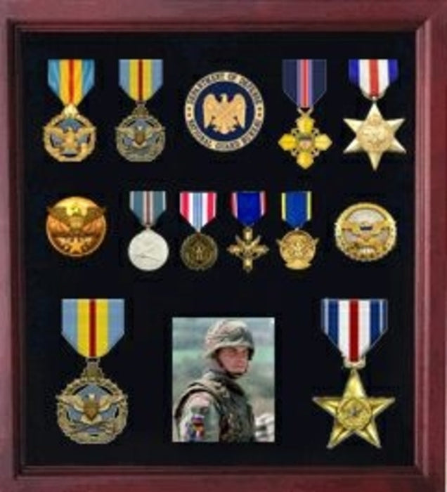 Military Display Cases American Medals Display Case., , The Military Gift Store, Military medal and Certificate frame