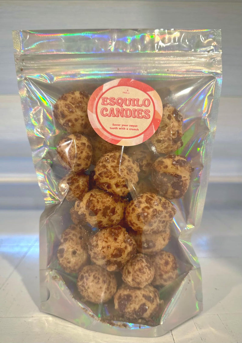 Freeze-Dried Chocolate Caramel Puffs