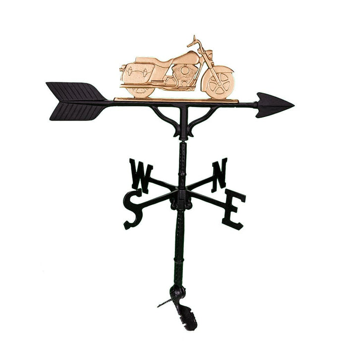 Motorcycle 32" Weathervane | Patriot Forged in the USA
