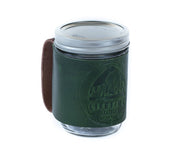 Leather Mason Jar Coozie - Lifetime Leather Co