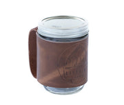 Leather Mason Jar Coozie - Lifetime Leather Co