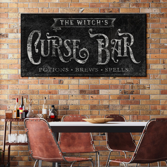 The Witchs Curse Bar Halloween Sign Ii