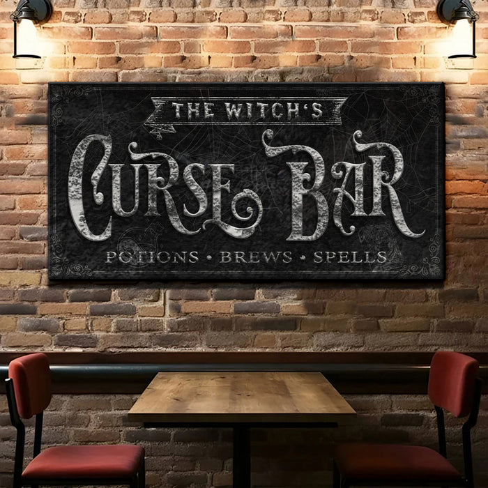 The Witchs Curse Bar Halloween Sign Ii