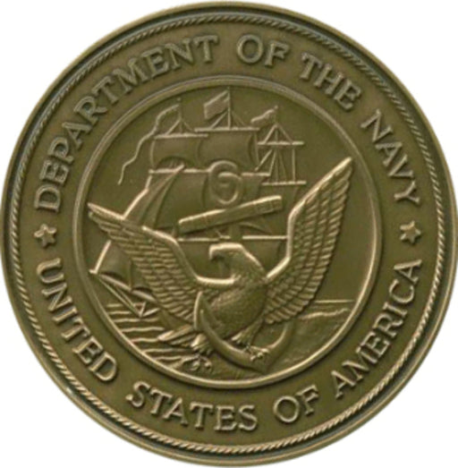 Navy Service Medallion, Brass Navy Medallion, , The Military Gift Store, Military Service Medallions