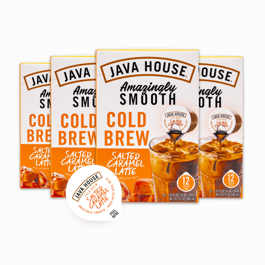 Several Salted Caramel latte cartons