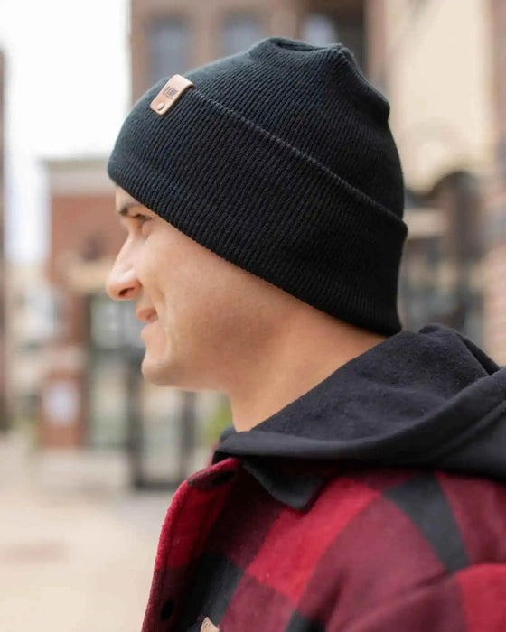 New Patented Design, H Stitch Cuffed Beanie