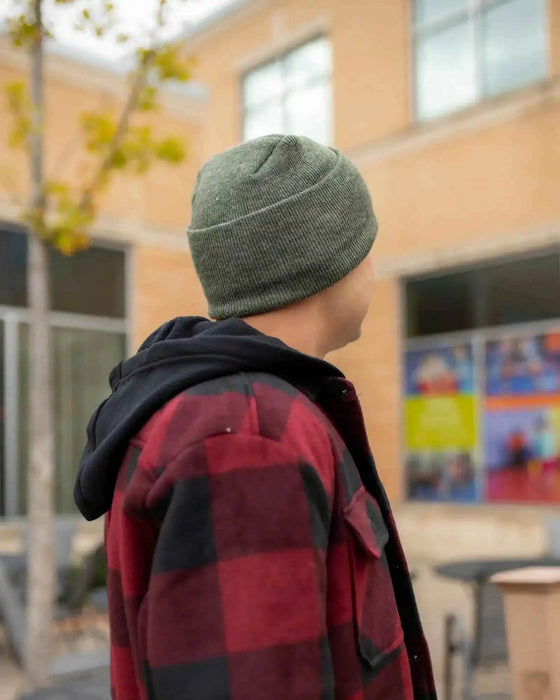 New Patented Design, H Stitch Cuffed Beanie