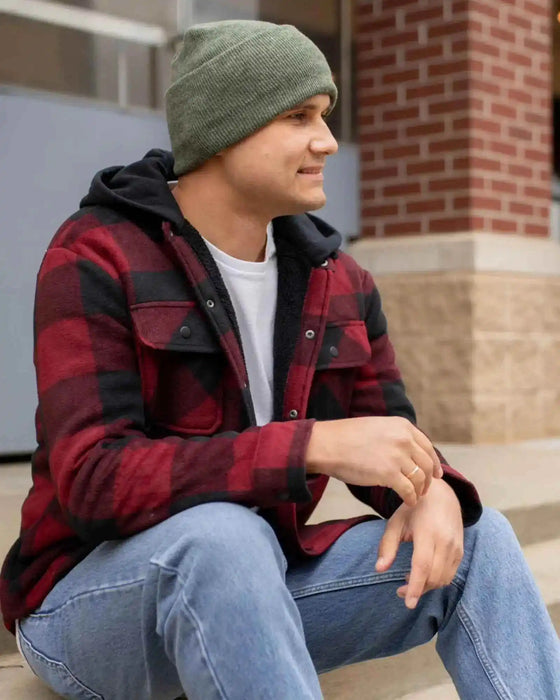 New Patented Design, H Stitch Cuffed Beanie