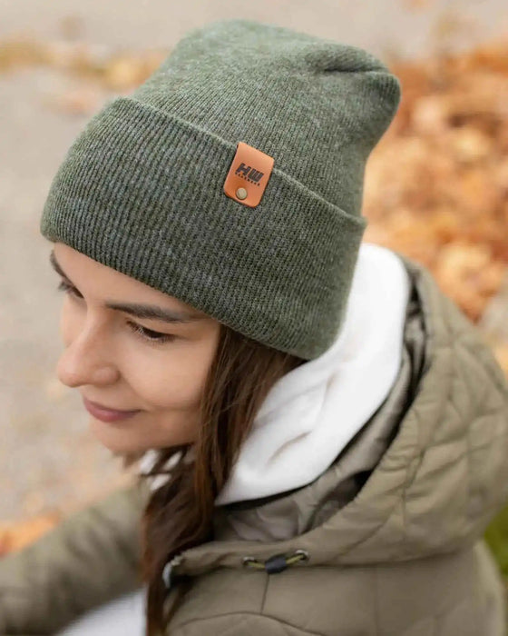 New Patented Design, H Stitch Cuffed Beanie