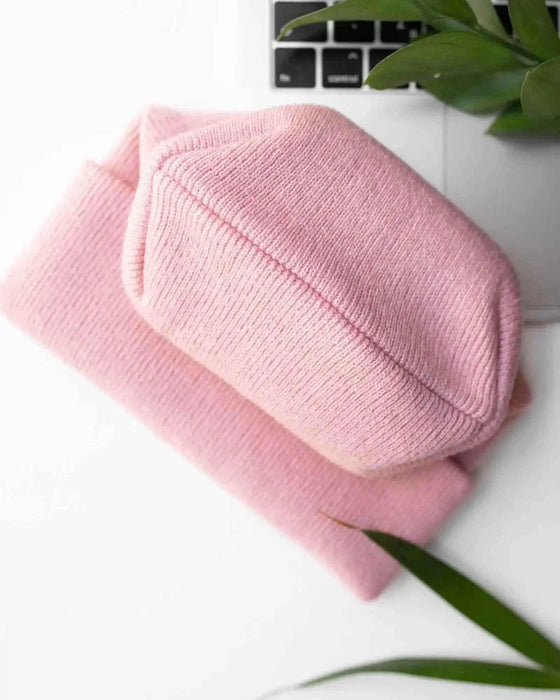 New Patented Design, H Stitch Cuffed Beanie