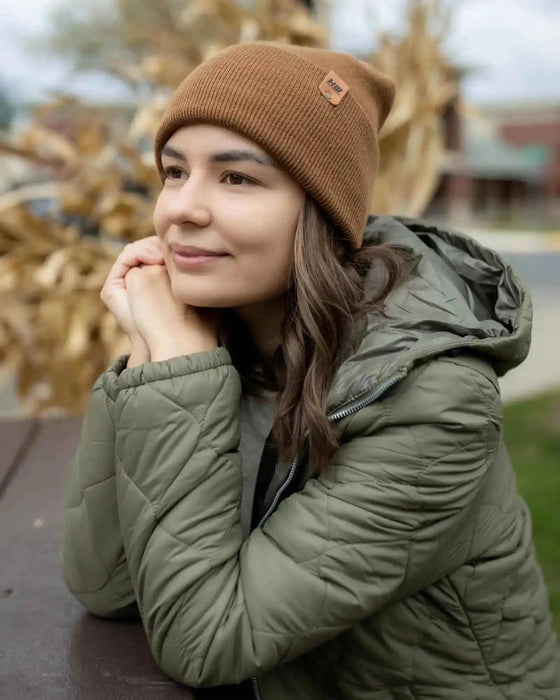New Patented Design, H Stitch Cuffed Beanie