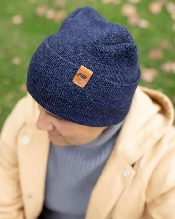 New Patented Design, H Stitch Cuffed Beanie