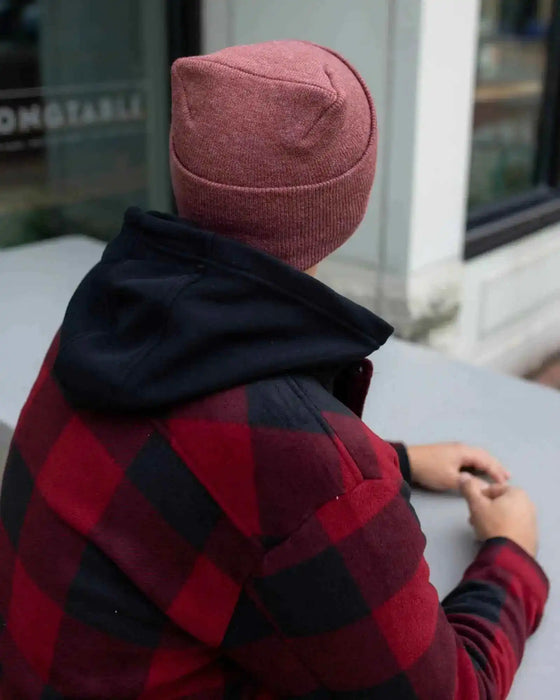 New Patented Design, H Stitch Cuffed Beanie