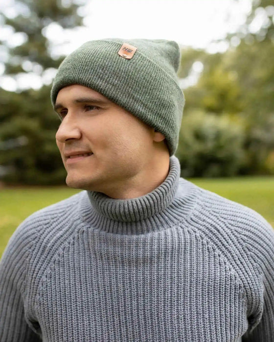 New Patented Design, H Stitch Cuffed Beanie
