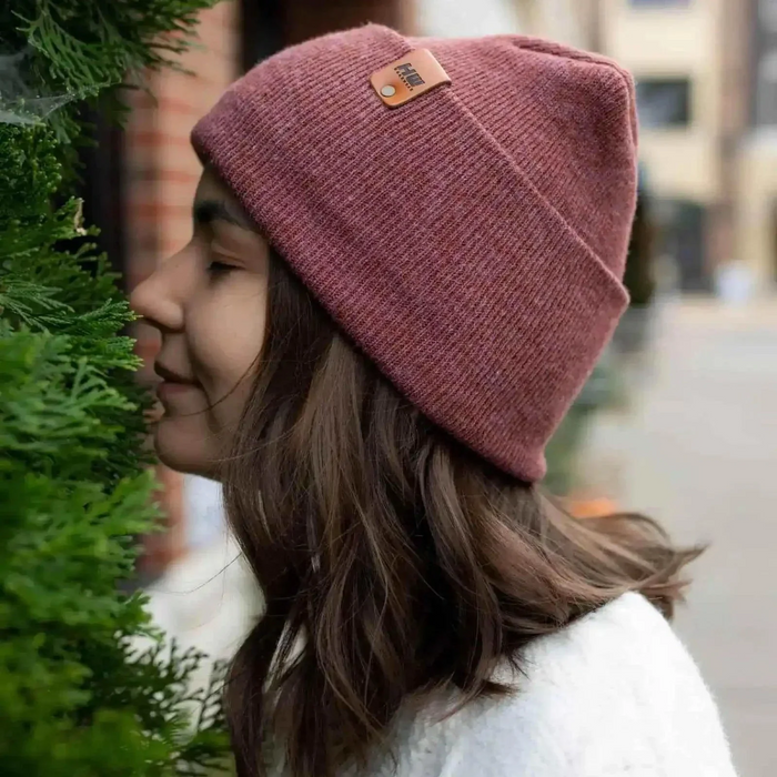 New Patented Design, H Stitch Cuffed Beanie