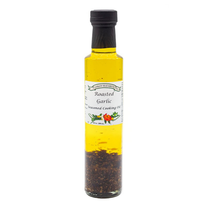 Lesley Elizabeth Roasted Garlic Seasoned Cooking Oil, Dorica (250mL)