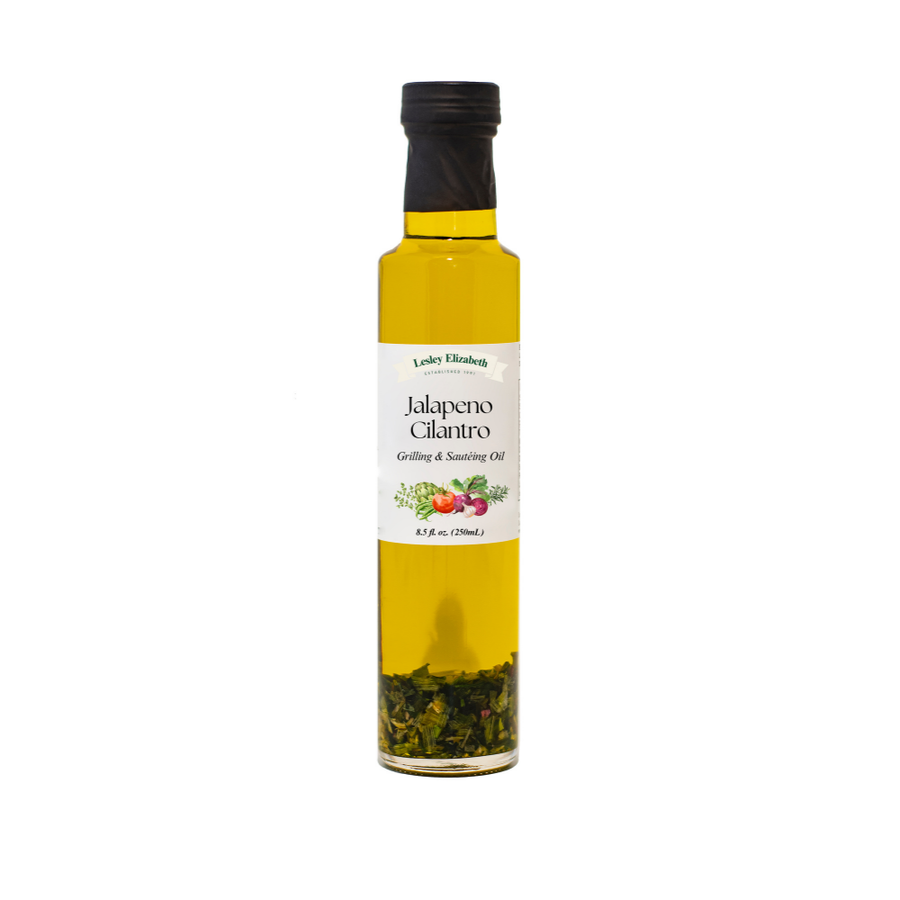 Lesley Elizabeth Jalapeno & Cilantro Grilling & Saute Oil, Dorica (250mL)