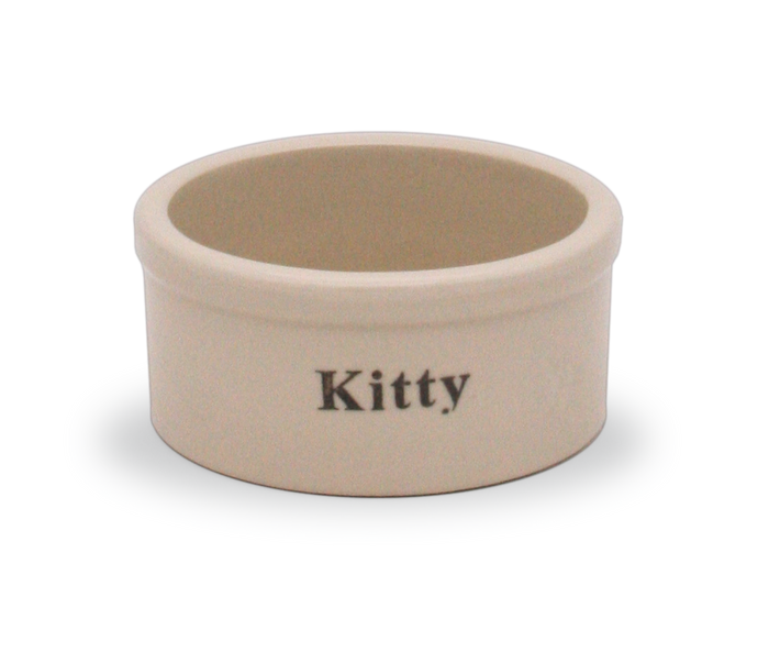 Small Cat Food and Water Bowl - Stoneware
