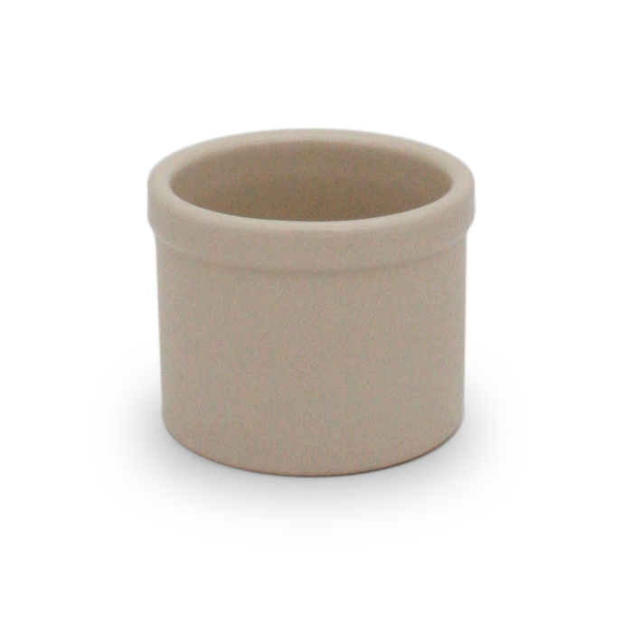 Bristol off-white stoneware utility crock - 1 pint