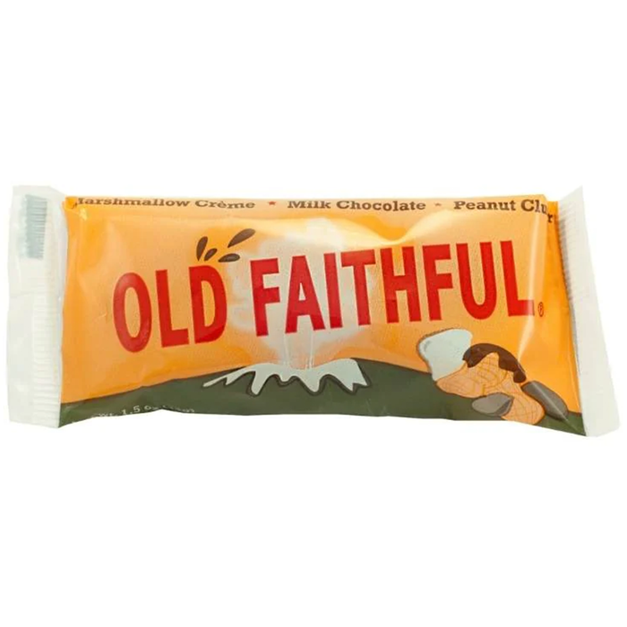 Old Faithful Milk Chocolate Peanut Marshmallow Bar — individual wrapped bar