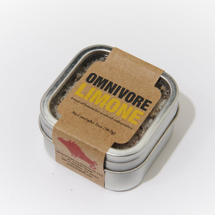 Omnivore Limone Salt 2 oz. Tin - 6 Tins x 2 oz case by Farm2Me