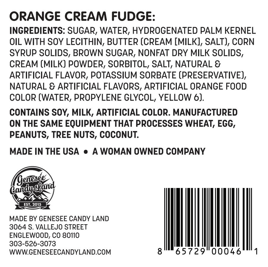 Orange Cream Fudge