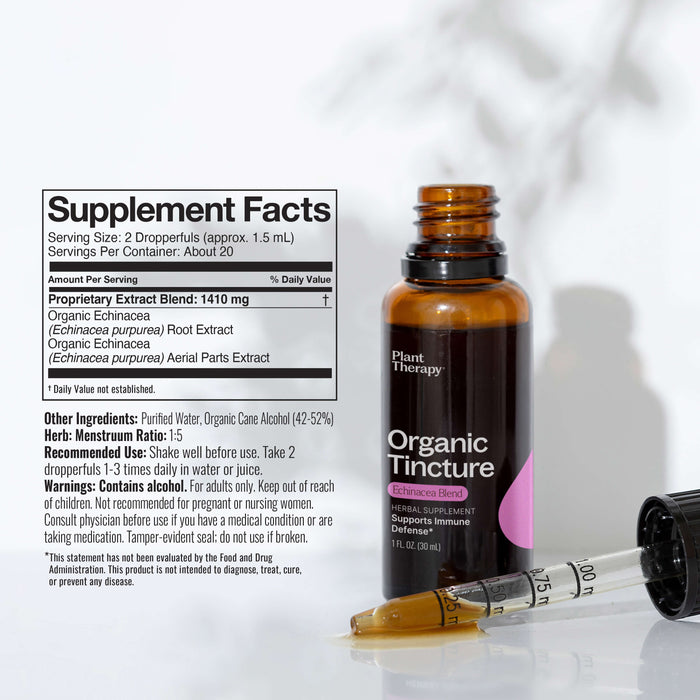Organic Echinacea Blend Herbal Tincture by Plant Therapy