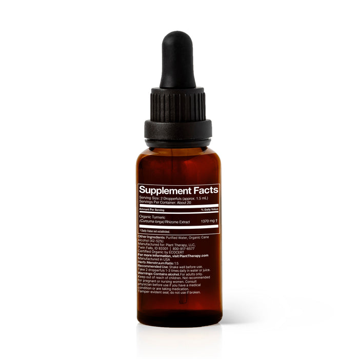 Organic Turmeric Herbal Tincture by Plant Therapy