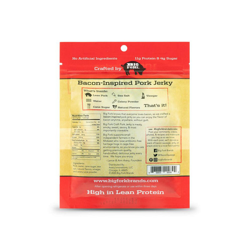 Craft Pork Jerky Sample - 1 pack of each flavor (3 total) by Big Fork Brands