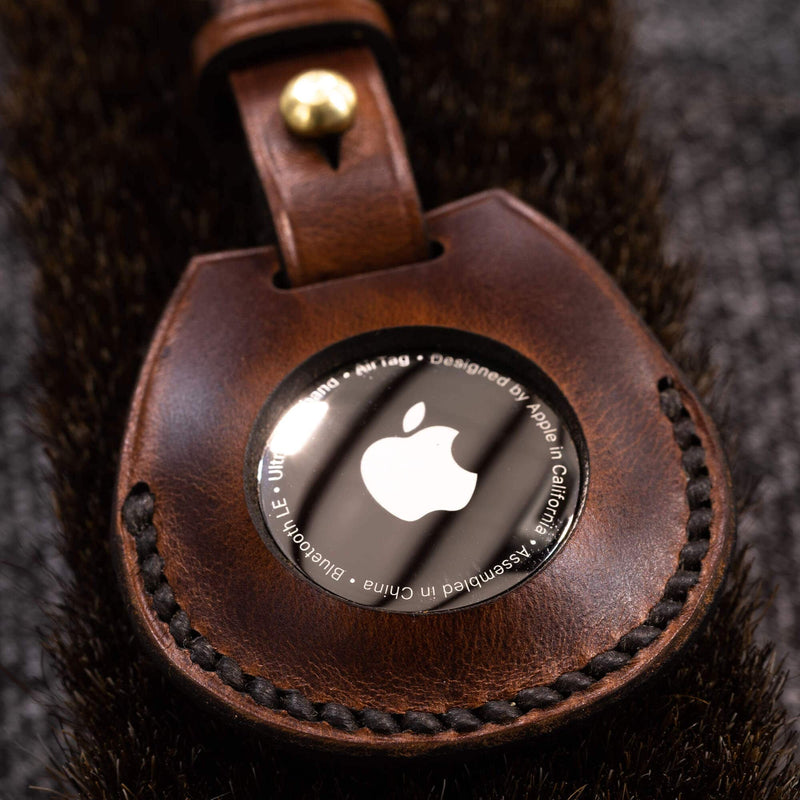 Leather Apple Air Tag Holder - Lifetime Leather Co