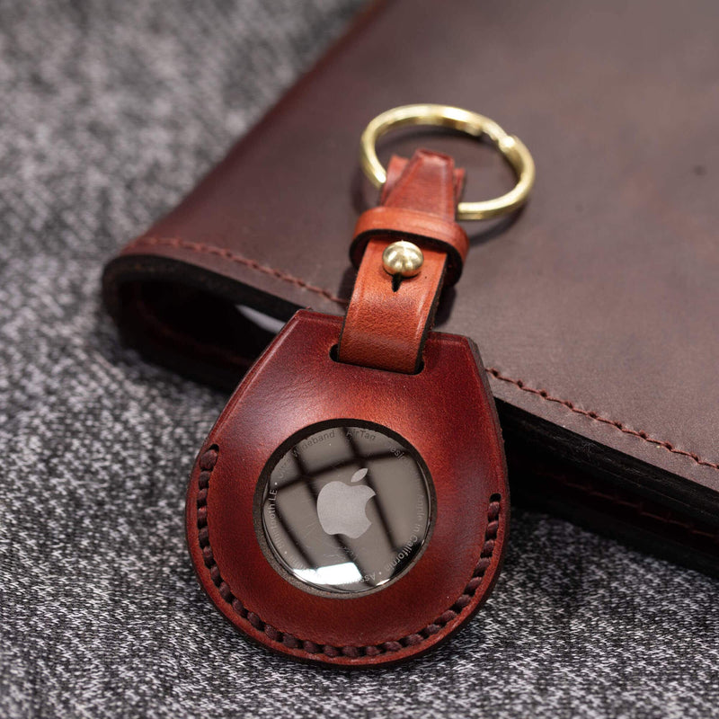 Leather Apple Air Tag Holder - Lifetime Leather Co