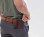 Field Notes Wallet being pulled from the back right pocket of a males pants