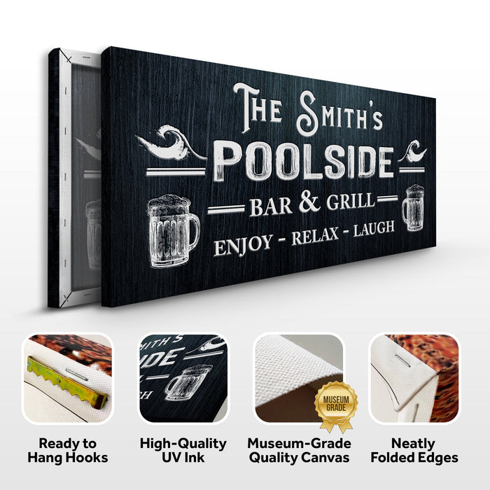 Personalized Poolside Bar And Grill Sign Ii