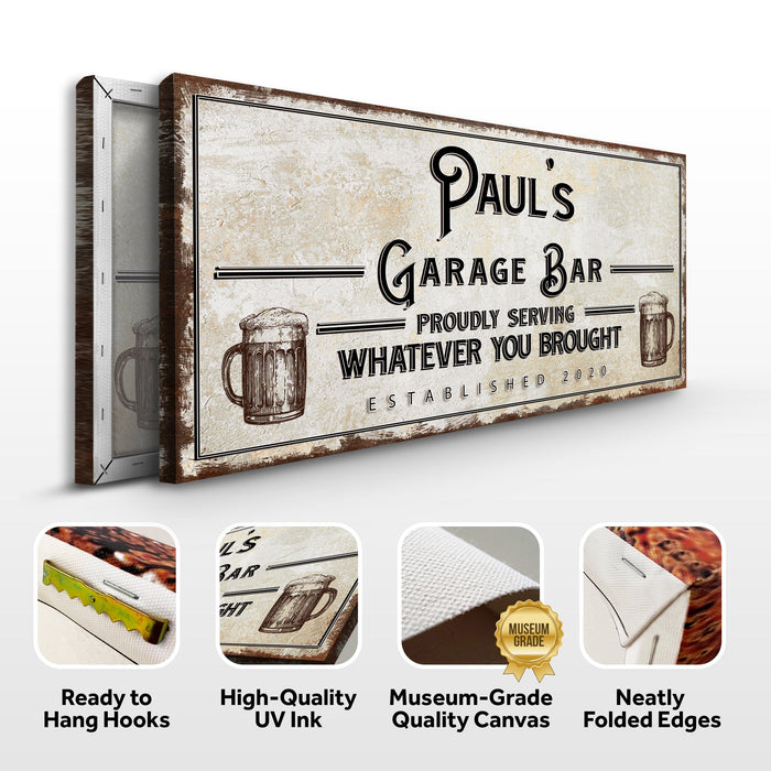 Personalized Rustic Garage Sign For Home Bar Enhance Your Man Cave Wall Decor With Personalized Basement Bar Sign