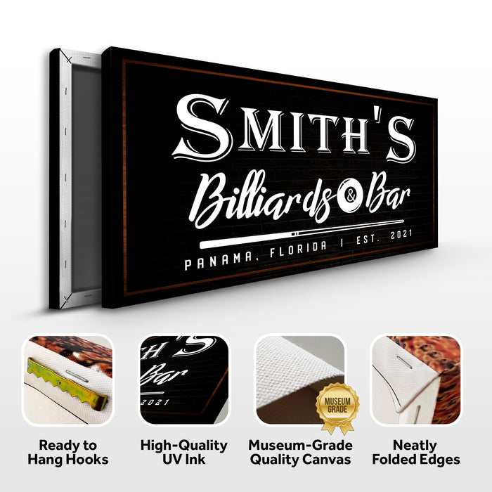 Billiards And Bar Sign Ii