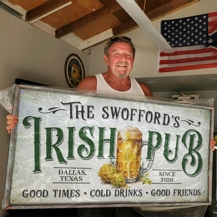 Custom Irish Pub Bar Sign Ii