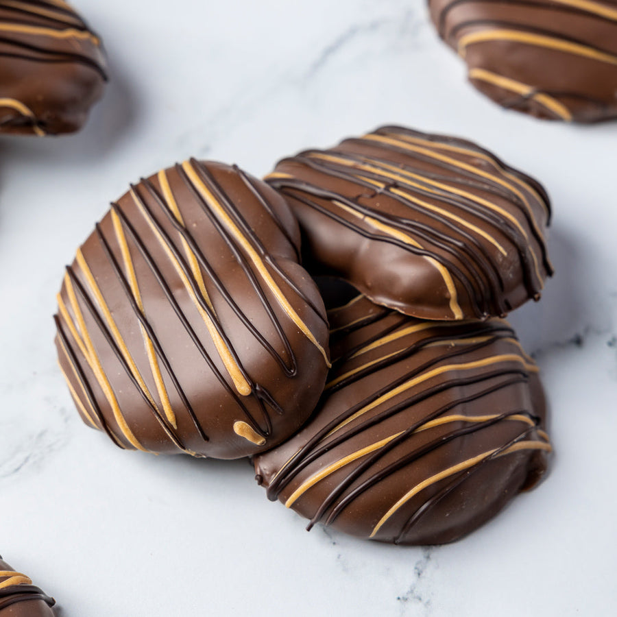 Peanut Butter & Caramel Stuffed Pretzel Twist