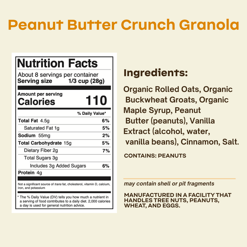 Peanut Butter Crunch Granola