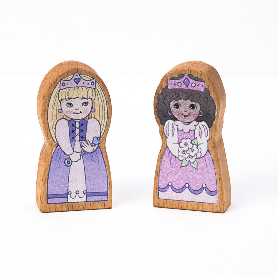 Wooden Finger Puppets – Princess Duo