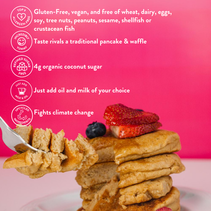 Oatmeal Pancake & Waffle Plant-Based Baking Mix - Bake Me Healthy