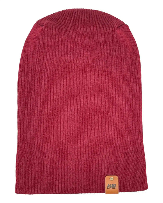 Patented H Stitch Cuffed Beanie, Burnt Maroon
