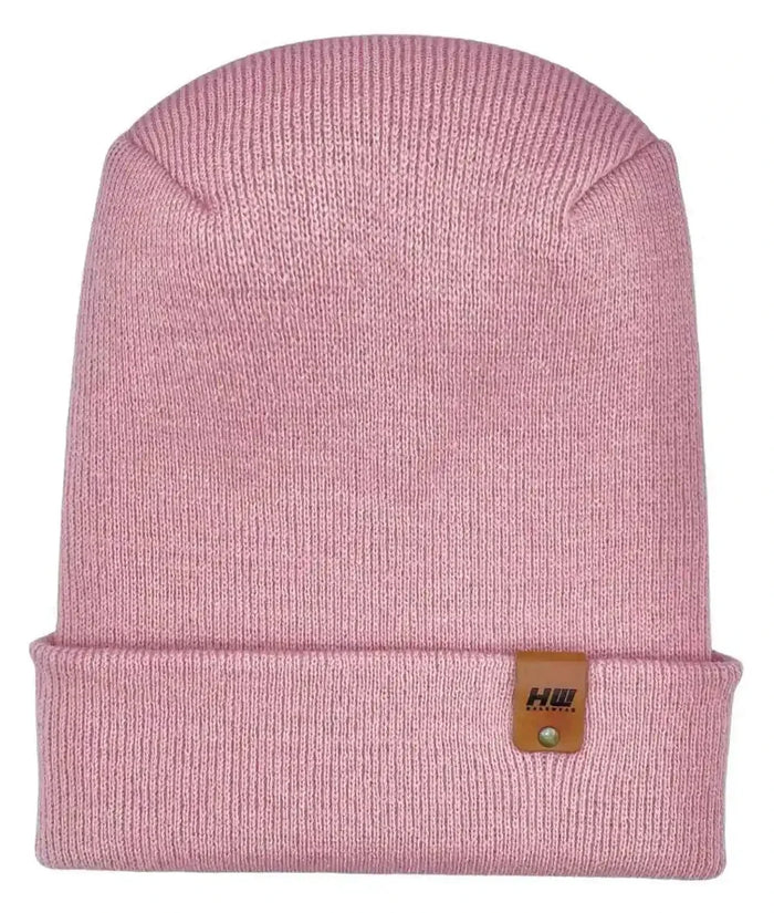 Patented H Stitch Cuffed Beanie, Pearl Pink