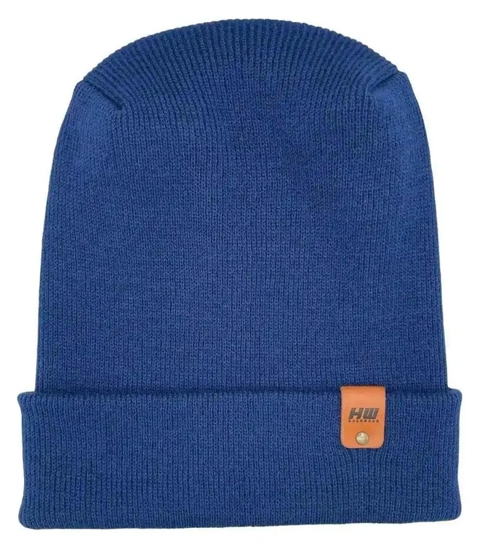 Patented H Stitch Cuffed Beanie, Sapphire Blue